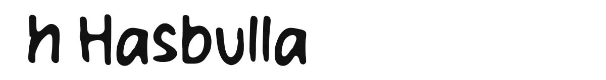 h Hasbulla font preview