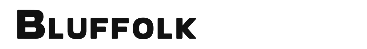 Bluffolk font preview