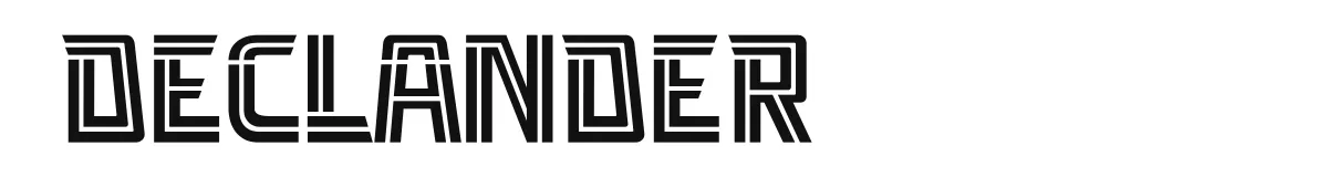 Declander original font preview
