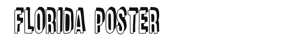 Florida Poster font preview