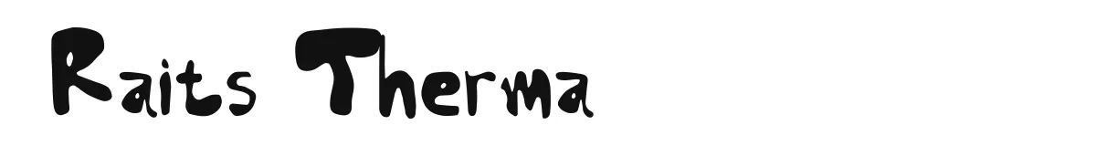 Raits Therma font preview