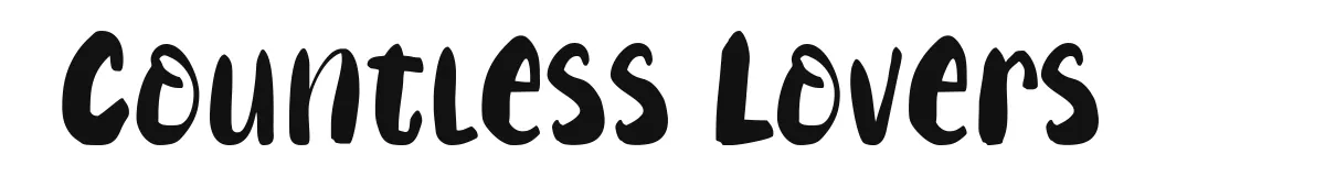 Countless Lovers font preview