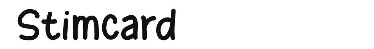 Stimcard font preview