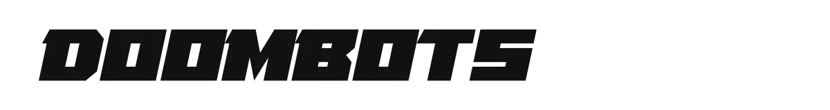 Doombots Italic preview