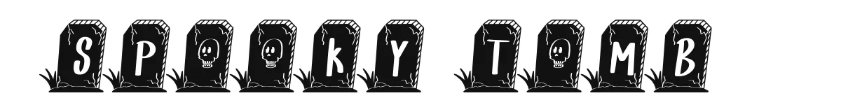 Spooky Tomb font preview