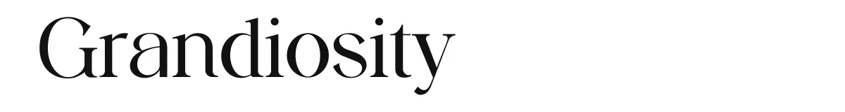 Grandiosity original font preview