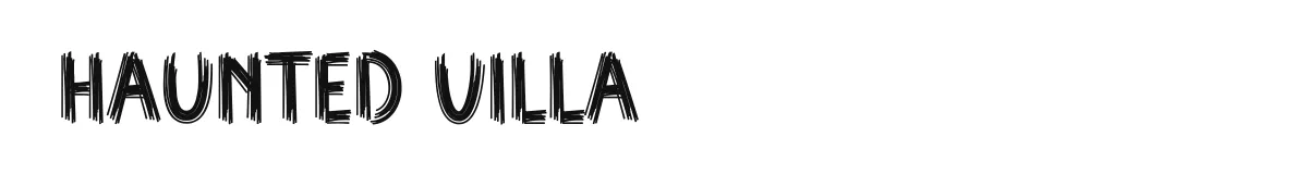 Haunted Villa font preview
