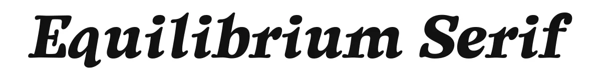 Equilibrium Serif Equilibriumserifitalic Personal Use Only preview