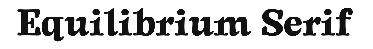 Equilibrium Serif font preview