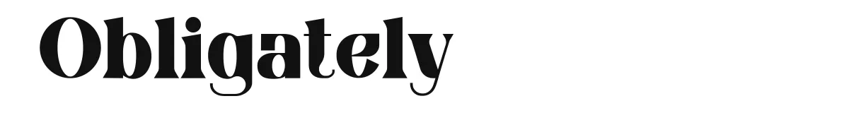 Obligately font preview