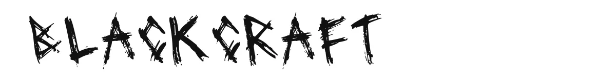 Blackcraft font preview