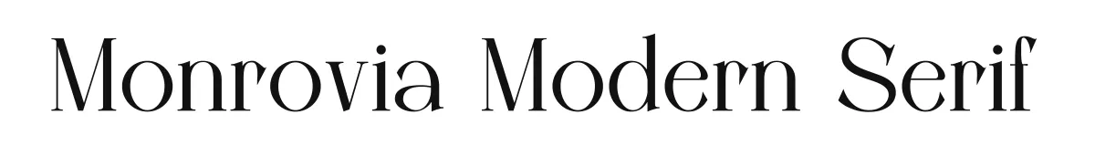 Monrovia Modern Serif font preview