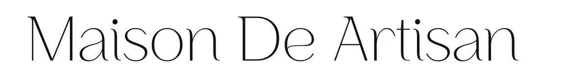 Maison De Artisan font preview