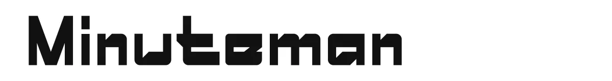 Minuteman original font preview