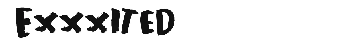 Exxxited font preview