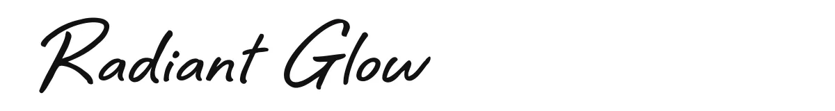 Radiant Glow font preview