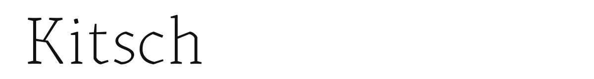 Kitsch font preview