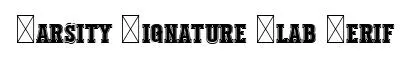 Varsity Signature Slab Serif