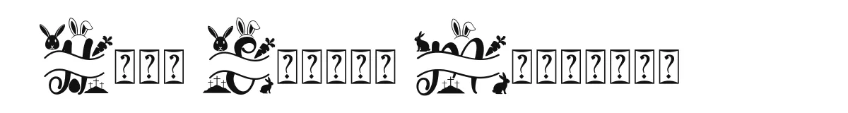 Holy Easter Monogram font preview