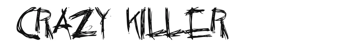 Crazy Killer font preview