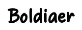 Boldiaer font preview