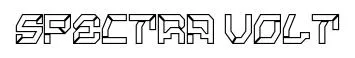 Spectra Volt font preview