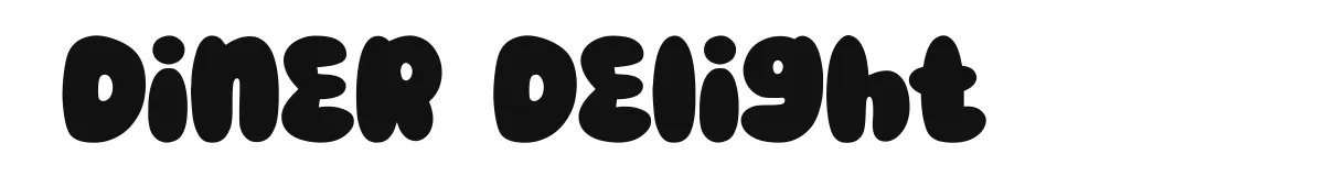 Diner Delight original font preview
