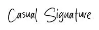 Casual Signature font preview