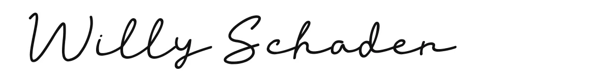 Willy Schaden original font preview