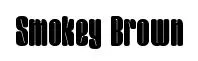 Smokey Brown font preview
