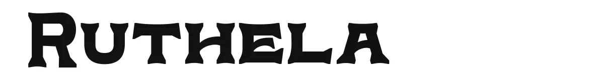 Ruthela original font preview