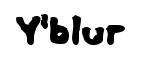Y'blur font preview