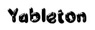 Yableton original font preview