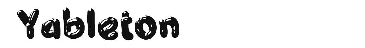 Yableton original font preview