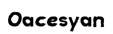 Oacesyan font preview
