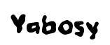 Yabosy original font preview