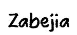 Zabejia original font preview