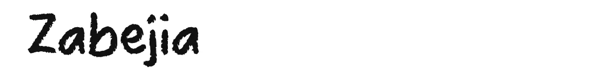 Zabejia font preview