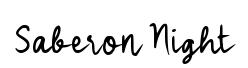 Saberon Night font preview