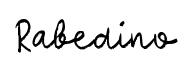 Rabedino original font preview
