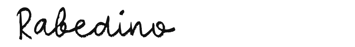 Rabedino font preview