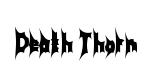 Death Thorn original font preview