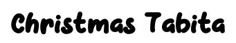 Christmas Tabita original font preview