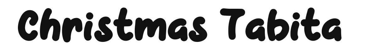 Christmas Tabita original font preview