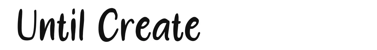 Until Create original font preview
