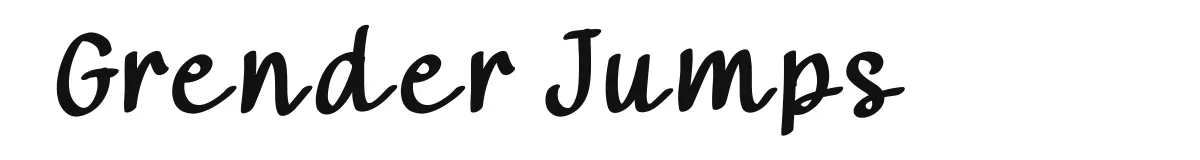 Grender Jumps original font preview
