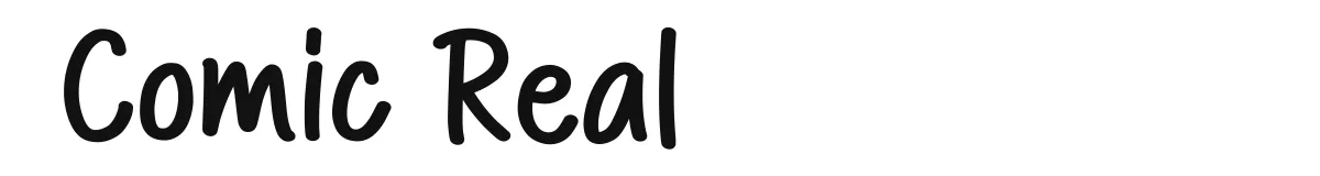 Comic Real original font preview
