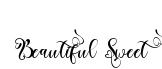 Beautiful Sweet original font preview