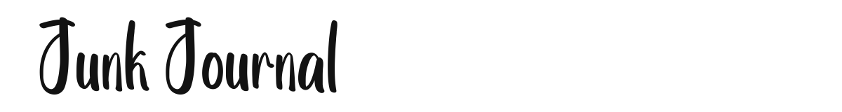 Junk Journal original font preview