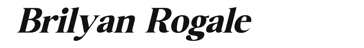 Brilyan Rogale Italic Demo Version preview